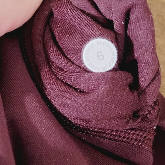 Lululemon Athletica Burgundy Leggings - Picture 8 of 10